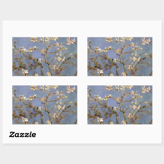 Van Gogh Almond Blossom Rechthoekige Sticker (Vel)
