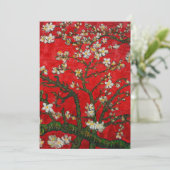 Van Gogh Almond Blossom Red Aankondiging (Staand voorkant)