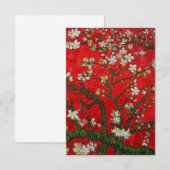 Van Gogh Almond Blossom Red Kaart (Voorkant / Achterkant)