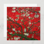 Van Gogh Almond Blossom Red Kaart (Voorkant / Achterkant)