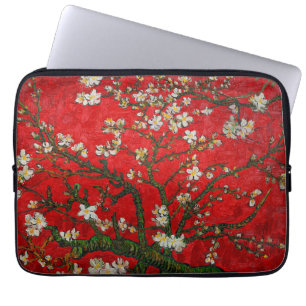 Van Gogh Almond Blossom Red Laptop Sleeve
