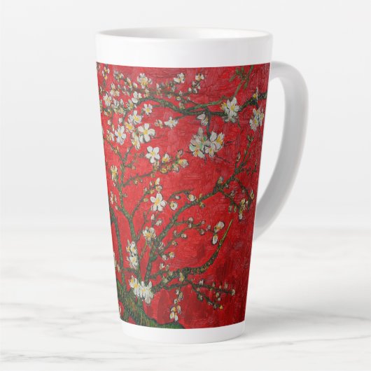 Van Gogh Almond Blossom Red Latte Mok (Rechterhoek)