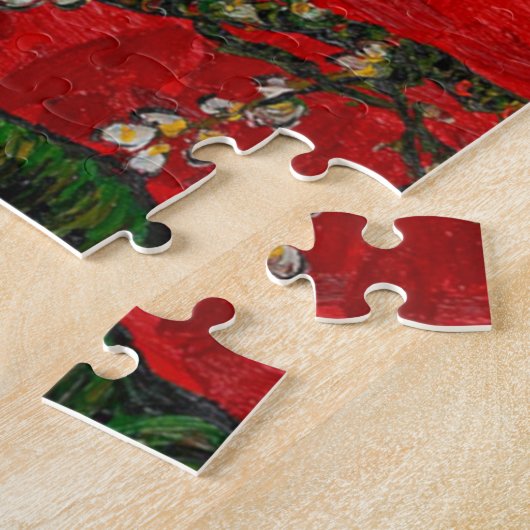 Van Gogh Almond Blossom Red Legpuzzel (Zijkant)