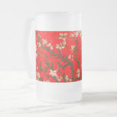 Van Gogh Almond Blossom Red Matglas Bierpul (Voorkant links)