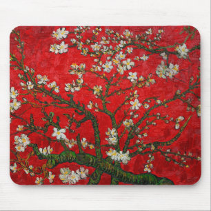 Van Gogh Almond Blossom Red Muismat