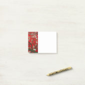 Van Gogh Almond Blossom Red Post-it® Notes (Op bureau)