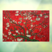 Van Gogh Almond Blossom Red Raamsticker (Vel 3)