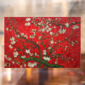 Van Gogh Almond Blossom Red Raamsticker (Vel 2)