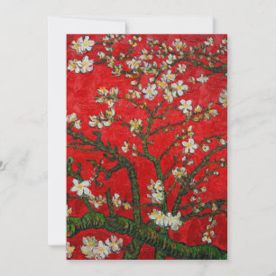Van Gogh Almond Blossom Red Save The Date