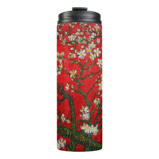 Van Gogh Almond Blossom Red Thermosbeker (Voorkant)