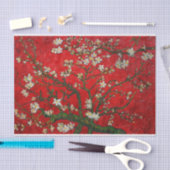 Van Gogh Almond Blossom Red Tissuepapier (Craft)