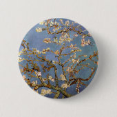 Van Gogh Almond Blossom Ronde Button 5,7 Cm (Voorkant)