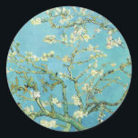Van Gogh Almond Blossom Ronde Sticker<br><div class="desc">Artiest: Vincent Van Gogh Titel: Almond Blossom veranderde kleur door 2zoete4wordsDesignes vincent van gogh,  van gogh,  amandelbloesems,  blauwgroen,  bloemen,  bloemen,  bloemen,  lente,  verfijnd,  decor</div>
