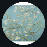 Van Gogh Almond Blossom Ronde Sticker<br><div class="desc">Geniet altijd van de schoonheid van Vincent Van Gogh schilderijen. Een van de beroemdste schilderijen,  het Van Gogh schilderij - Van Gogh Almond Blossom - is levendig kleurrijk en blijft een populair kunstwerk dat vandaag de dag te koop wordt aangeboden.</div>