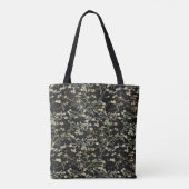 Van Gogh Almond Blossom Sage Black Monogram  Tote Bag (Achterkant)