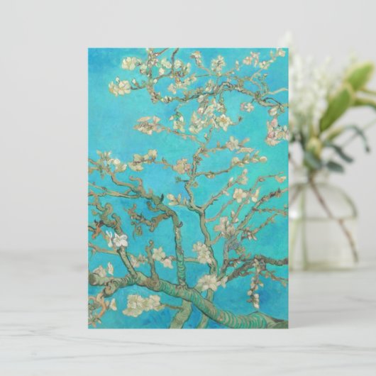 Van Gogh Almond Blossom Save The Date (Staand voorkant)