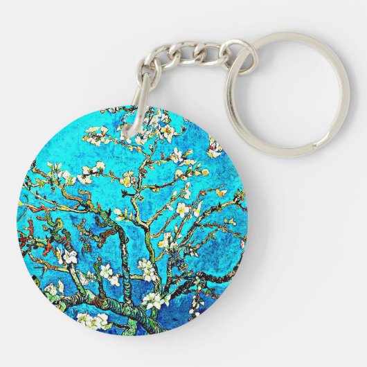 Van Gogh - Almond Blossom Sleutelhanger (Achterkant)