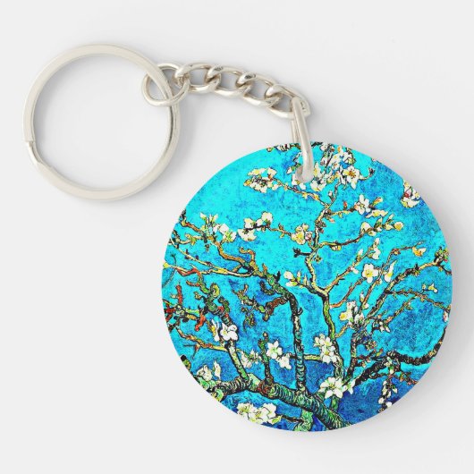 Van Gogh - Almond Blossom Sleutelhanger (Voorkant)