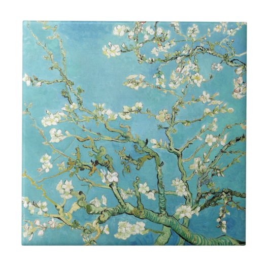 Van Gogh Almond Blossom Tegeltje (Voorkant)