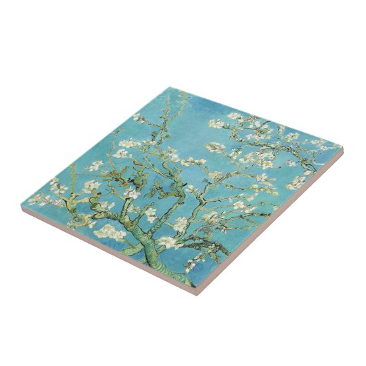 Van Gogh Almond Blossom Tegeltje (Zijkant)