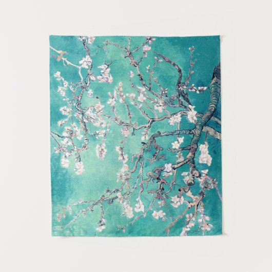 Van Gogh Almond Blossom Turquoise Wandkleed (Voorkant)