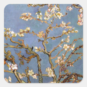 Van Gogh Almond Blossom Vierkante Sticker