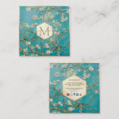 Van Gogh Almond Blossom Vierkante Visitekaartje (Voorkant / Achterkant)