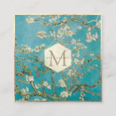 Van Gogh Almond Blossom Vierkante Visitekaartje (Voorkant)