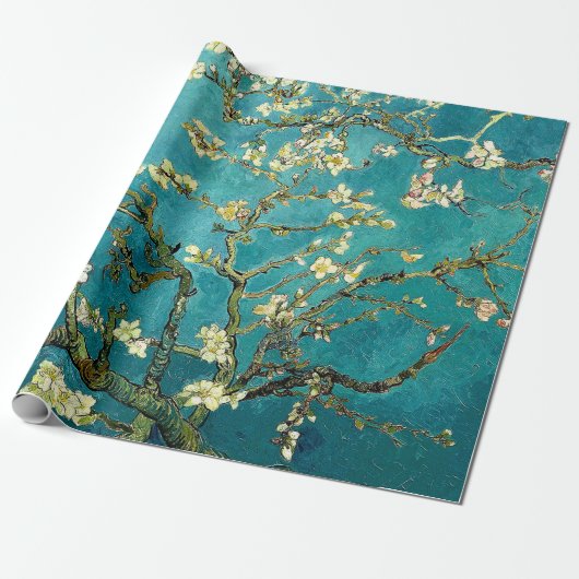 Van Gogh Almond Blossoms Classic Impressionism Cadeaupapier (Uitgerold)