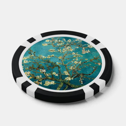 Van Gogh Almond Blossoms Classic Impressionism Poker Chips (Enkel)