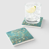 Van Gogh Almond Blossoms Classic Impressionism Stenen Onderzetter (Zijkant)