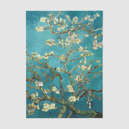 Van Gogh Almond Blossoms Classic Impressionism Tissuepapier (Voorkant)