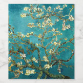 Van Gogh Almond Blossoms Classic Impressionism Wijn Etiket (Enkel label)