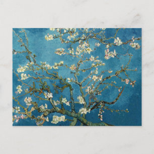 Van Gogh Almond komt Vintage BloemenBlauw tot Briefkaart