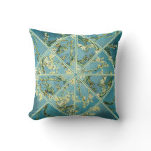 Van Gogh Almond Tree Gefractioneerde Pillow