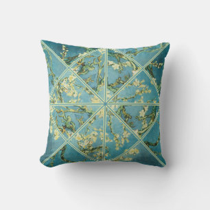 Van Gogh Almond Tree Gefractioneerde Pillow Kussen