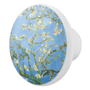 Van Gogh Amandelbloesem, Hemelblauw Keramische Knop
