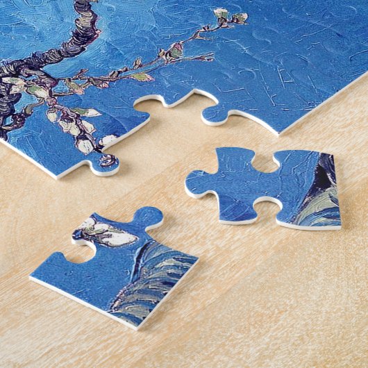 Van Gogh Amandelbloesem Hemelsblauw Legpuzzel (Zijkant)