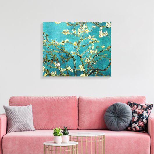 Van Gogh Amandelbloesem Klassiek impressionisme Canvas Afdruk (Insitu (Woonkamer))