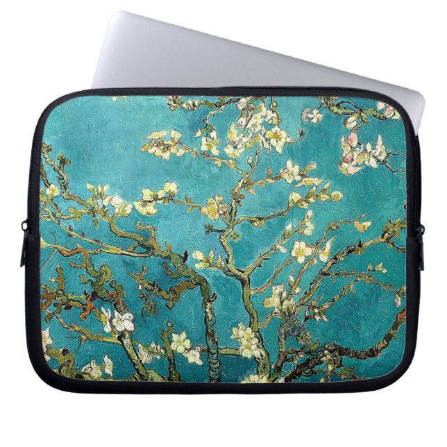 Van Gogh Amandelbloesem Klassiek impressionisme Laptop Sleeve (Voorkant)