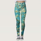 Van Gogh Amandelbloesem Klassiek Impressionisme Leggings (Voorkant)