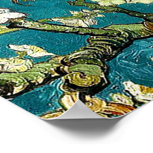 Van Gogh Amandelbloesem Klassiek impressionisme Poster (Hoek)