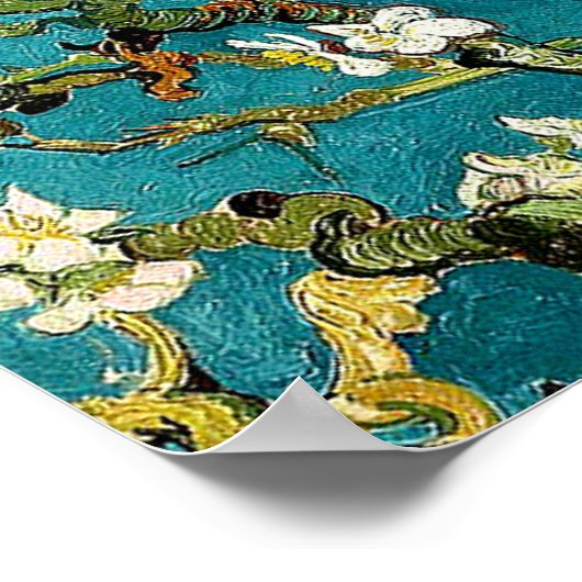 Van Gogh Amandelbloesem Klassiek impressionisme Poster (Hoek)