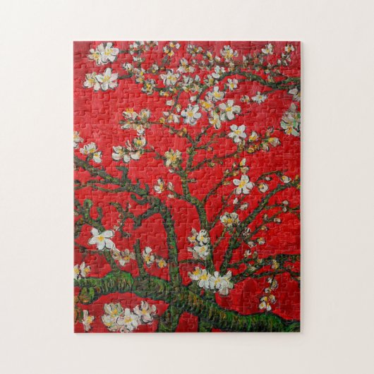 Van Gogh Amandelbloesem Rood Legpuzzel (Verticaal)