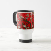 Van Gogh Amandelbloesem Rood Reisbeker (Voorkant links)