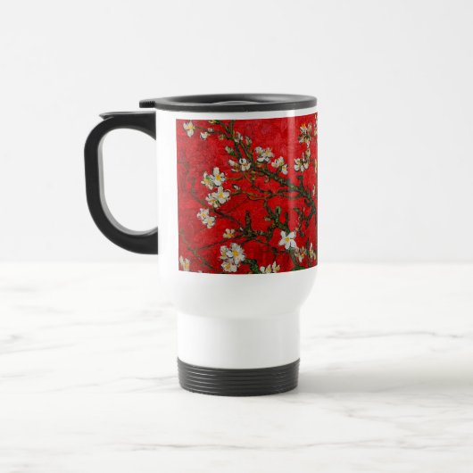 Van Gogh Amandelbloesem Rood Reisbeker (Links)