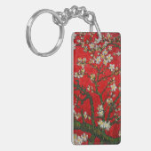 Van Gogh Amandelbloesem Rood Sleutelhanger (Voorkant Links)