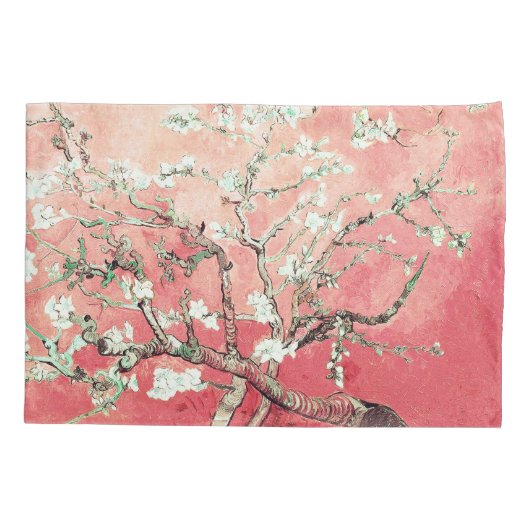 Van Gogh Amandelbloesemperzik Kussensloop (Achterkant)