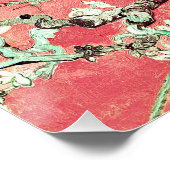 Van Gogh Amandelbloesemperzik Perfect Poster (Hoek)