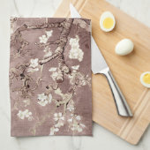 Van Gogh Amandelbloesems Beige Theedoek (Quarter Fold)